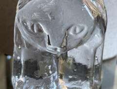glasskulptur ”lodjur” Boda,...