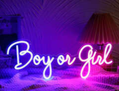 Neonskylt Boy or Girl