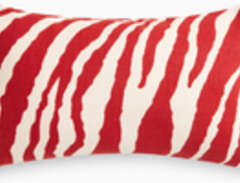 Kuddfodral Zebra 30x50 röd