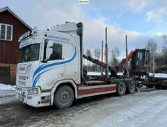 Timmerbil Scania R650 med s...