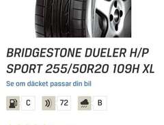 4 st Bridgestone 255 50 20”...