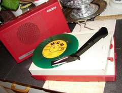 Bärbar gramofon skivspottar...