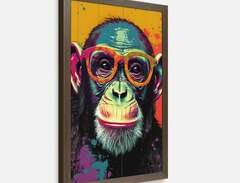 Poster Modstil Schimpansen...