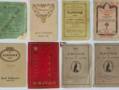8 almanackor 1800-tal - tid...
