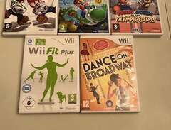 Nintendo Wii med 5 spel