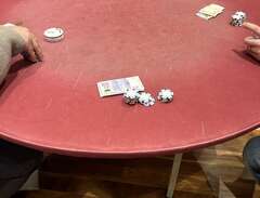 Stort Runt Pokerbord/kerami...