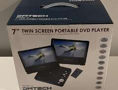 Bärbar DVD med två skärmar