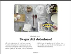 presentkort Ikea - 1000kr