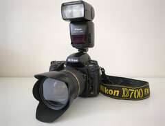 Nikon D700 med tillbehör