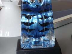Glasskulptur, Katt (Belyst)