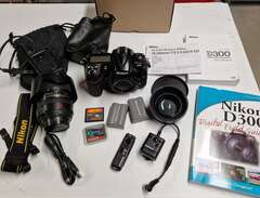 Nikon D300 med objektiv och...