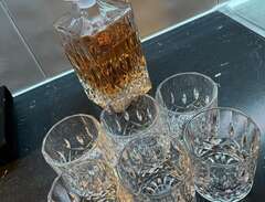 whisky set karaff glas tall...