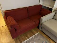 Röd soffa, 2,5-sits
