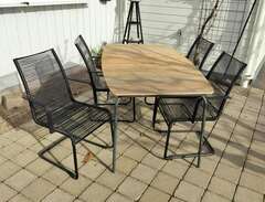 Trädgårdsmöbler bord o stolar