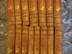 15 st äldre antika böcker A...