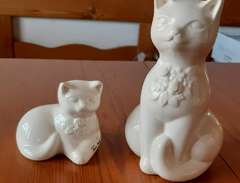 Vita keramik katter, Rosa L...
