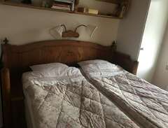 Antik soffa / sänggavel i ek