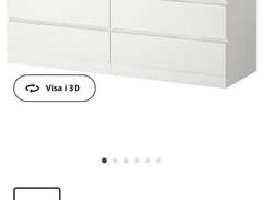 Ikea byrå malm 160x78 6 lådor