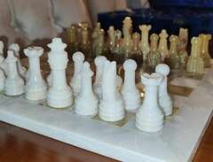 Handgjort schack set i marmor