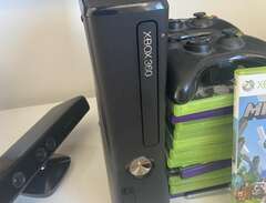 Xbox360 med Kinect, 2 kontr...