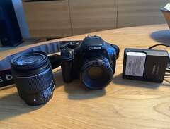 Canon EOS 550D med 2 objektiv