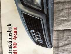 Instruktionsbok Audi 80