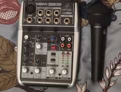 Behringer mikrofon + mixerb...