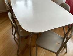 IKEA matbord med 6 st stolar