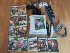 Xbox 360 + mikrofoner & spel