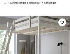 Loftsäng IKEA 140 cm