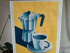 kaffe poster / print /affisch