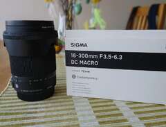 Sigma objektiv, 18-300mm F3...