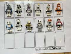Star wars Lego, minifigurer...