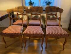 6st antika stolar från 1800...