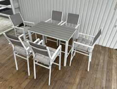 ute-/barngrupp bord 6 stolar
