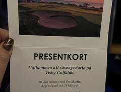 Presentkort på Visby Golfklubb