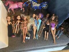 blandat Barbie, Bratz och Ken