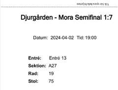 semifinal 1 , DIF- Mora den...