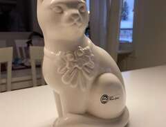 Porslinsfigur Katt Rosa Ljung