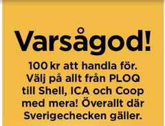 1000 kr Sverigecheck / Pres...