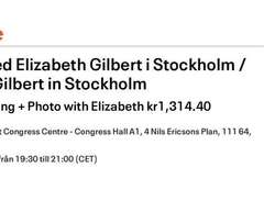 VIP biljett till Elizabeth...