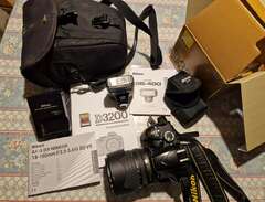 Nikon systemkamera D3200 +...