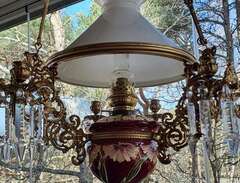 Antik vacker Fotogenlampa
