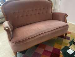 Antik soffa och 2 fåtöljer