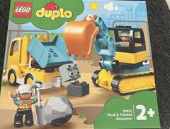 oöppnad Duplo Lego grävmaskin