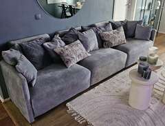 Soffa i moduler grå, som ny!