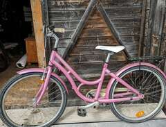 Rosa cykel 24 tum