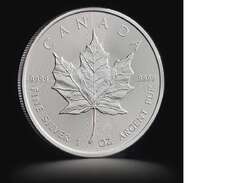 Silvermynt Kanada Silver Maple