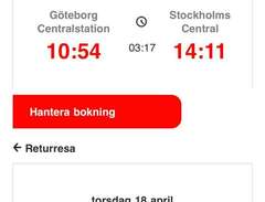 Tågbiljetter Göteborg - Sto...