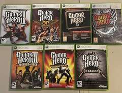 7st Guitar Hero Spel (Xbox...
